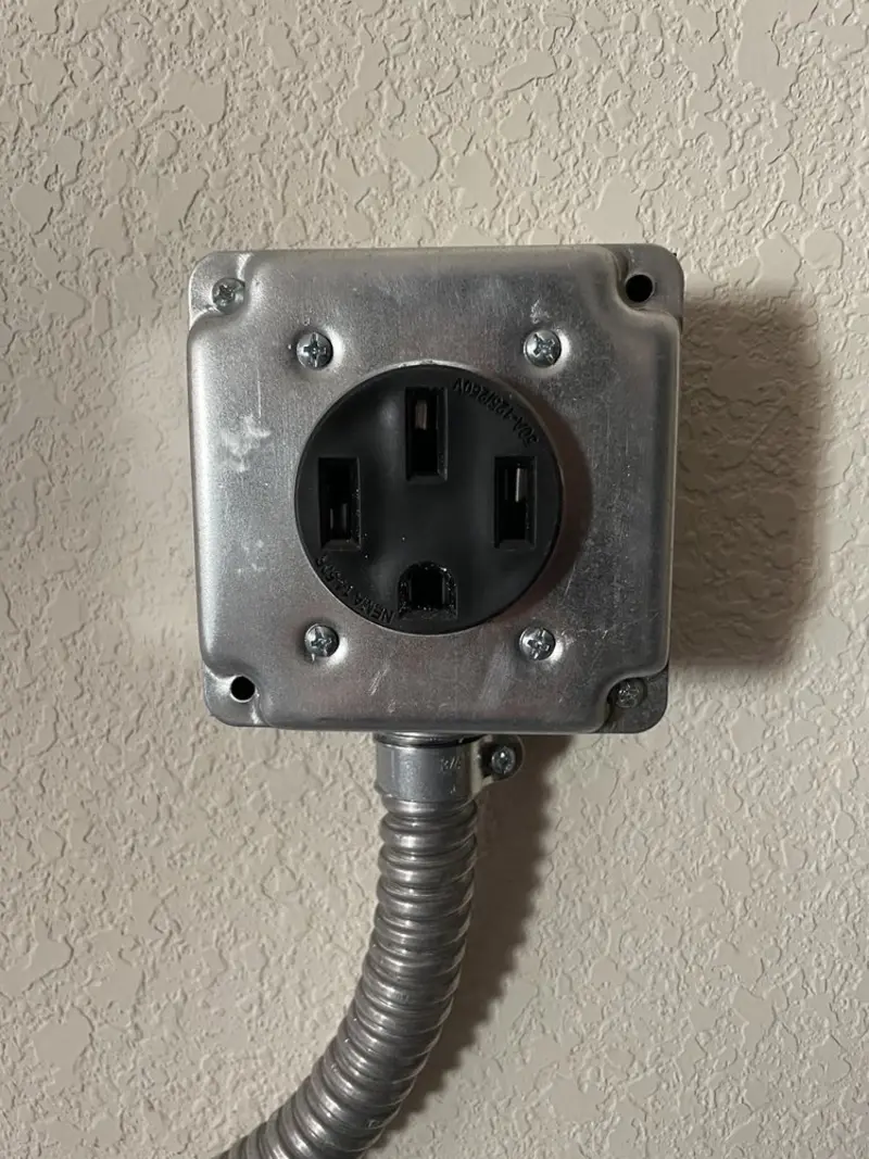 NEMA 14-50 outlet installed for Electrical Panel Upgrade in Olive Branch